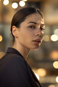 Model bei Sedcard Shooting